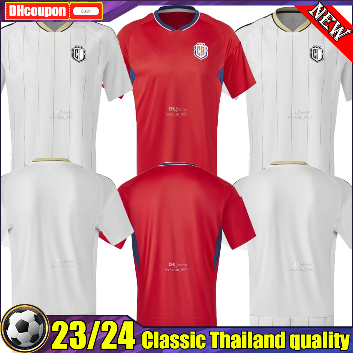 

Costa Rica soccer jerseys 23 MEN KIT national team CONTRERAS CAMPBELL BENNETTE TEJEDA VENEGAS RUIZ AGUILERA SALAS 23 24 football shirt 24 red white home away, 02