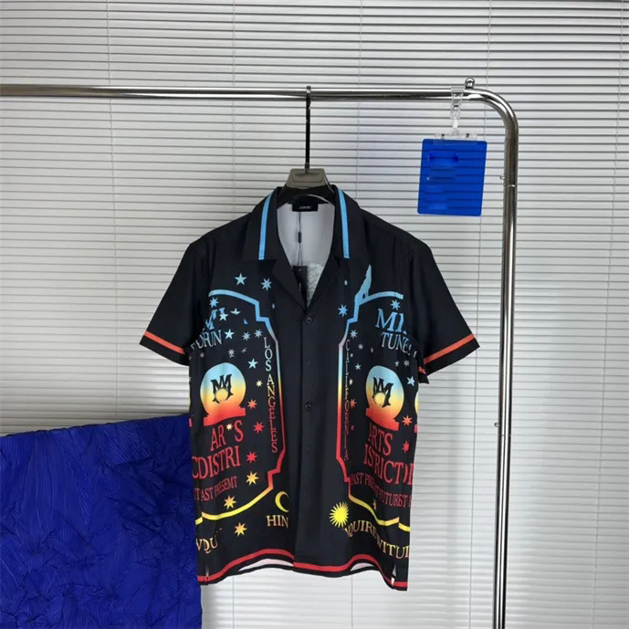 

Men Designer Shirts Summer Shoort Sleeve Casual Shirts Fashion Loose Polos Beach Style Breathable Tshirts Tees Clothing #02