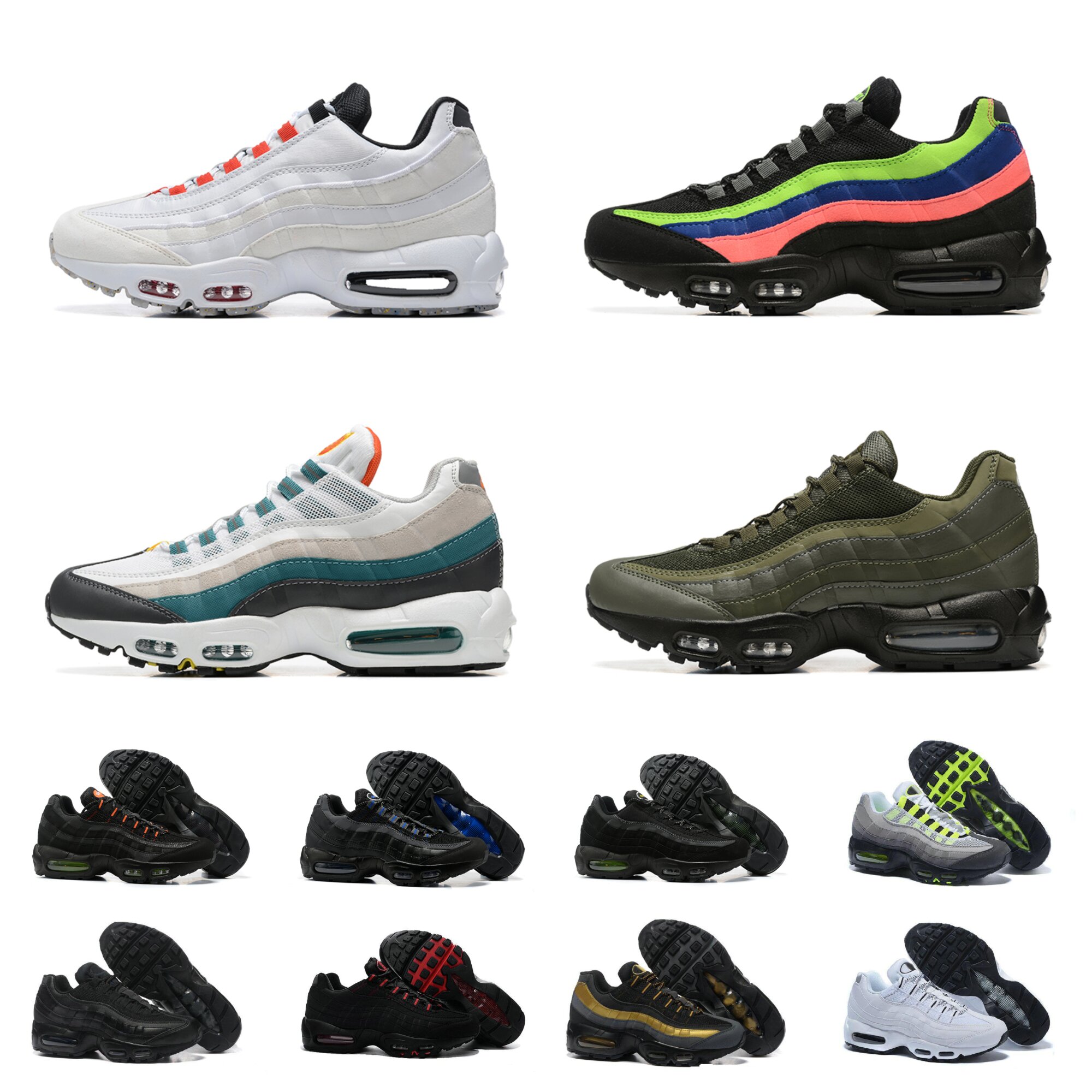 

Classic Max 95 airmaxs Casual Shoes Mens Air 95s Ultra Neon Greedy Chaussures Triple Black White Grey Solar Red Reflective Volt Earth Day Designer Trainers Sneakers, Shoes lace