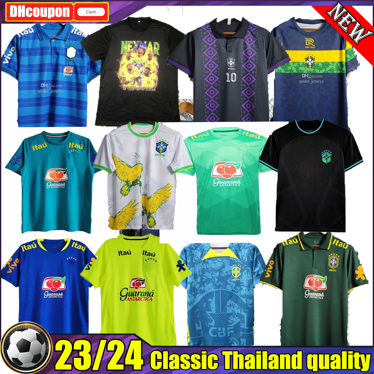 

23 24 brazils Richarlison G.JESUS soccer jerseys camiseta 2022 2023 COUTINHO FIRMINO Marquinhos Casemiro brasil adult Training vest Uniforms football shirt, 02