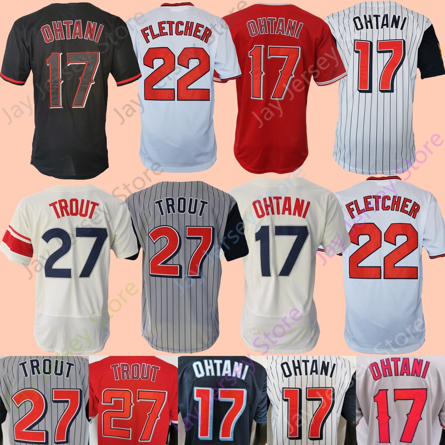 

Baseball Jersey Mike Trout Shohei Ohtani Rendon David Fletcher Reggie Jackson Reid Detmers Brandon Drury Urshela Walsh Adell Moniak Ward Logan O'Hoppe Ben Joyce, 2022 city connect fans