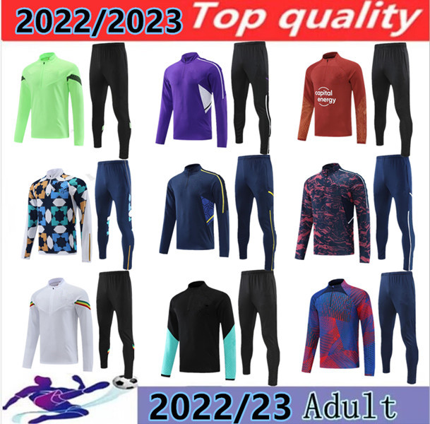 

2022-2023 Madrids TRACKSUIT set TRAINING suit 22/23 BENZEMA VINI JR men and kids football jacket chandal futbol survetement size S-2XL, White