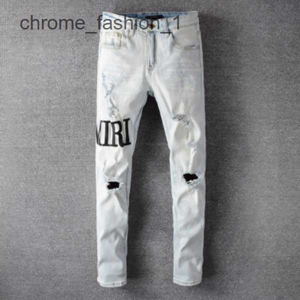 

Slim Autumn Trendy amirly Fit Jeans Men Casual Masculina Letter Pants Streetwear Dance Club Skinny Black s Toursers 1 9CWK, 001