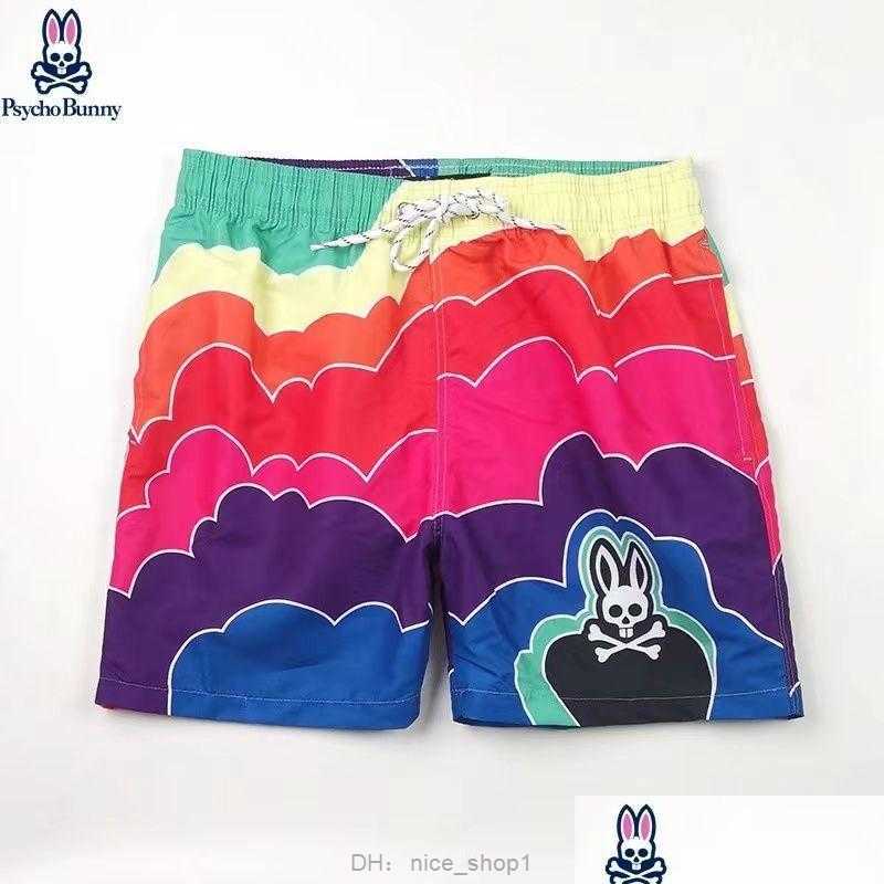 Men's Shorts Mens Fashion New Hooters Beach Skl Rabbit Psycho Bunny Surf Quick Dry European and American Style Athletic Drop Deliver Dh9qe HBKC