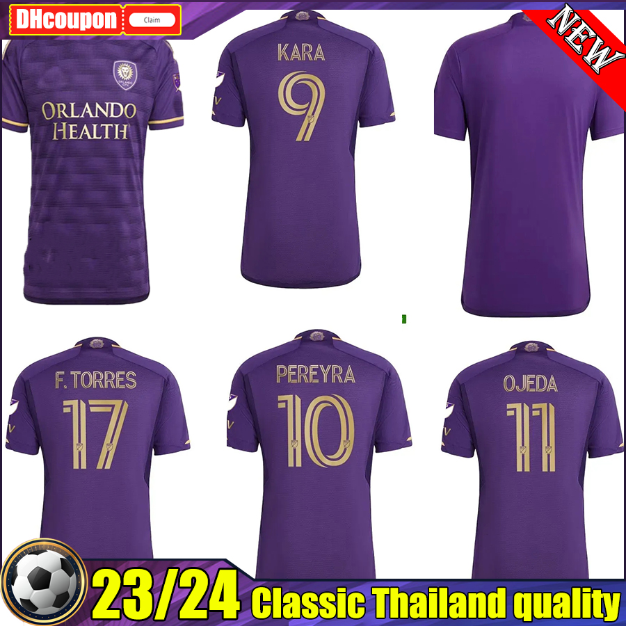 

MLS 2023 2024 Orlando city Soccer Jerseys 23 24 KARA PEREYRA OJEDA F.TORRES adult men Football Shirt Uniforms top FANS PLAYER VERSION Company level quality, 02