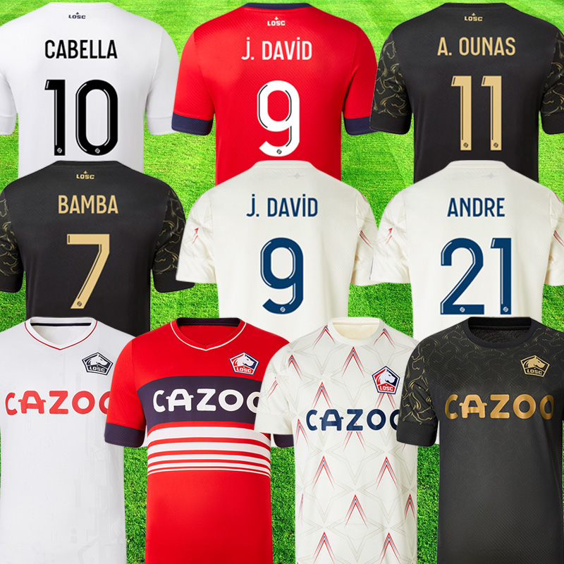 

LOSC Lille 2022 2023 soccer jerseys CABELLA J DAVID FONTE BAMBA OUNAS football shirt 22 23 Lille Olympique M.BAYO maillot Adult Kids Kit 25690 ZHEGROVA Equipment, League home