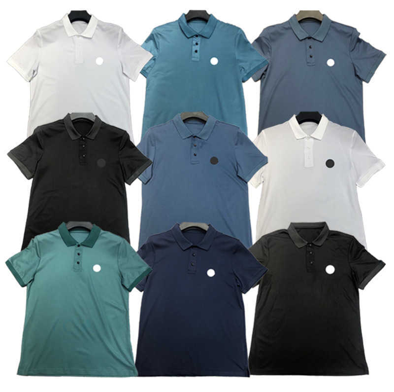 

Men's Polos Maya Designer Monclair Polos tshirt Women Fashion Embroidery Badge Business Solid polo shirts Calssic Casual Chest Letter T, 01 black leather badge