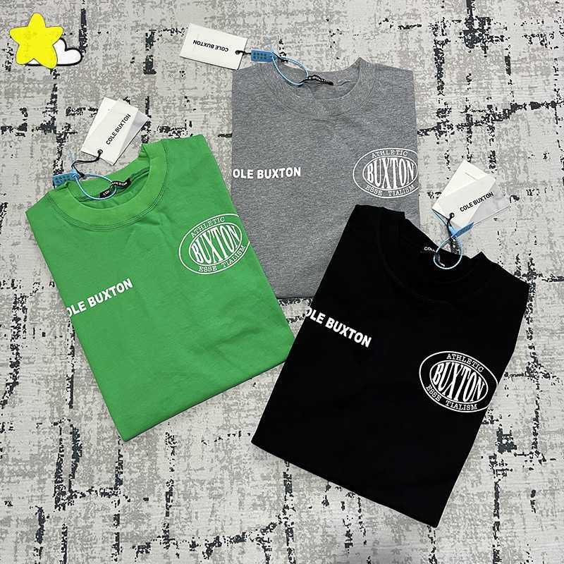 

Men Women Casual Green Gray White Black Cole Buxton T Shirt High Quality 100% Cotton Classic Slogan Print Tee With Tags 0304