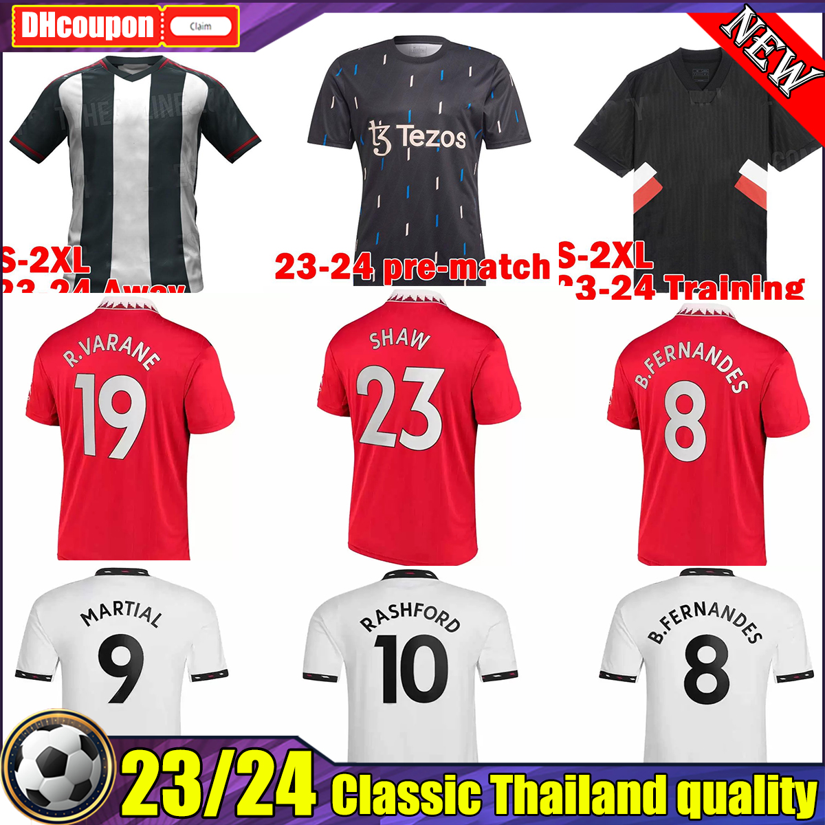 

22/23 BRUNO SANCHO soccer jerseys Fans Player version MAN CASEMIRO FERNANDES LINGARD POGBA RASHFORD 2023 2024 MAGUIRE JAMES men kids kit socks pre-match training, 05