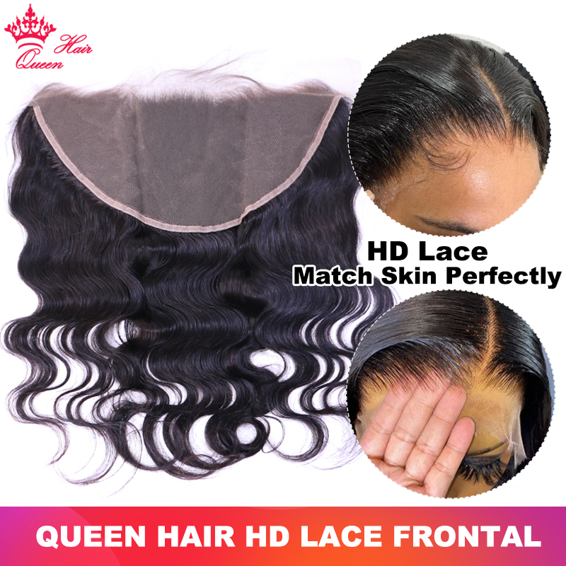 

Real Invisible HD Lace 13x6 13x4 Undetectable Lace Closure Frontal Body Wave 100% Virgin Human Raw Hair Small Knots Pre Plucked Hairline Around Queen Hair Products, Natural color