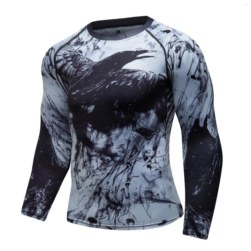 

Men's T Shirts Design Men's MMA Shirt Digital Sublimation Printed Rash Guard Gym Boxing Bjj Tops, Qa018