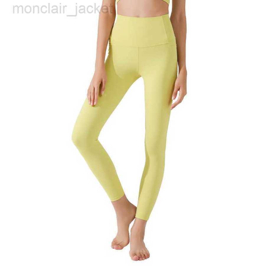 

Designer Lulus Lululemens Leggings Pocket Waist Refined Pants Pants Women' High Waist Running Tights Pants Pilates Pants Lululemens Women 23SSA, Butterfly yellow
