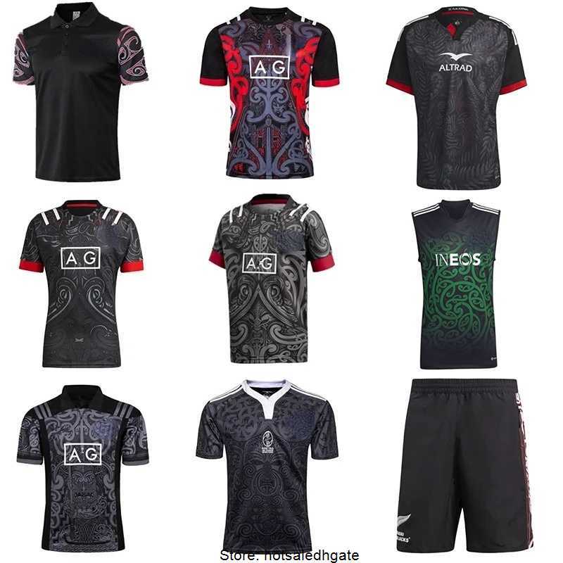 

2017-2022 New Zealand Maori All Blacks Home and Away Rugby T-shirt Short Sleeve Training Jersey All Black Jerseys size S, 2021