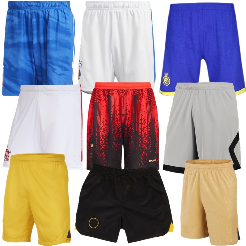 

2023 Italy Soccer Shorts 23 24 MIlan Flamengo Paris Al Nassr LEWANDOWSKI GAVI Ronaldo MBAPPE MESSI home away third fourth football pants, 22 23 barcas away shorts