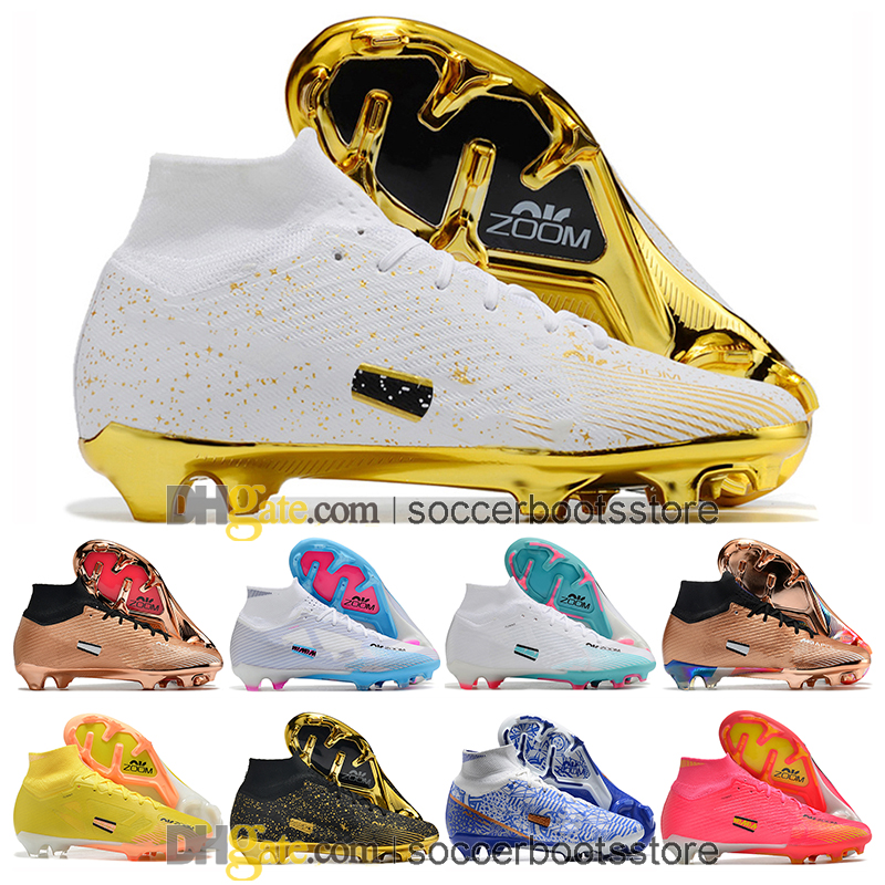 

Gift Bag Kids Boys Football Boots Cristiano Ronaldo CR7 Mercurial Superfly IX 9 Elite FG Cleats Neymar ACC Mbappe Zoom Women Men Soccer Shoes Trainers Botas De Futbol, Color 12