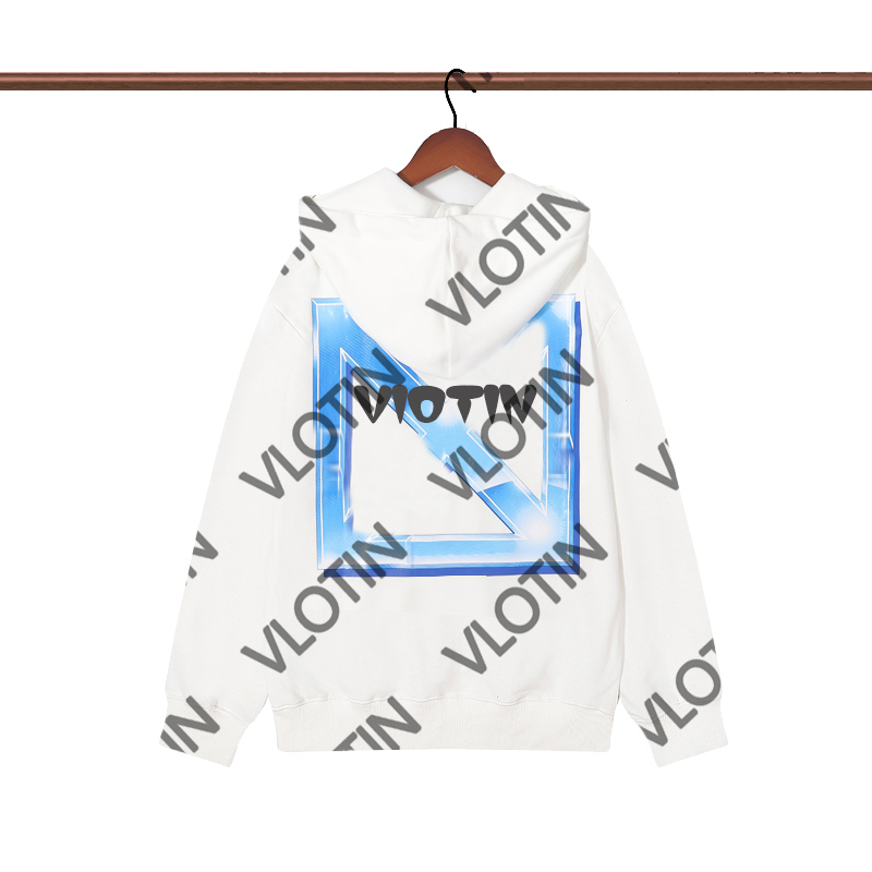 

Luxury Mens offs Hoodies Sweatshirt white Women designer hoody Pullover graphic Hoodies Streetwear, Orange