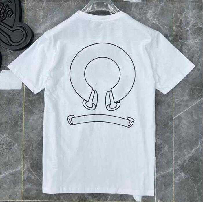 

Fashion Mens Classic t Shirts Brand Top T-shirts Ch White Short Casual Embossed Letter Sanskrit Cross Pattern DesignersN5YJ, C11
