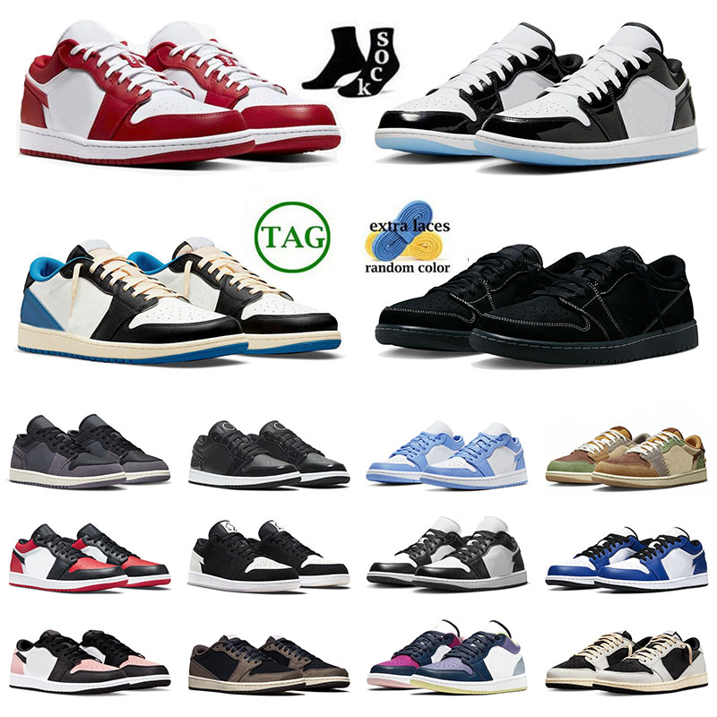 

new jmpman 1 1s Low mens womens basketball shoe Black Phantom Olive Reverse Mocha Bleached Coral Zion Williamson Voodoo Dark Mocha Low Carbon Fiber All-Star trainers, 1 (44)