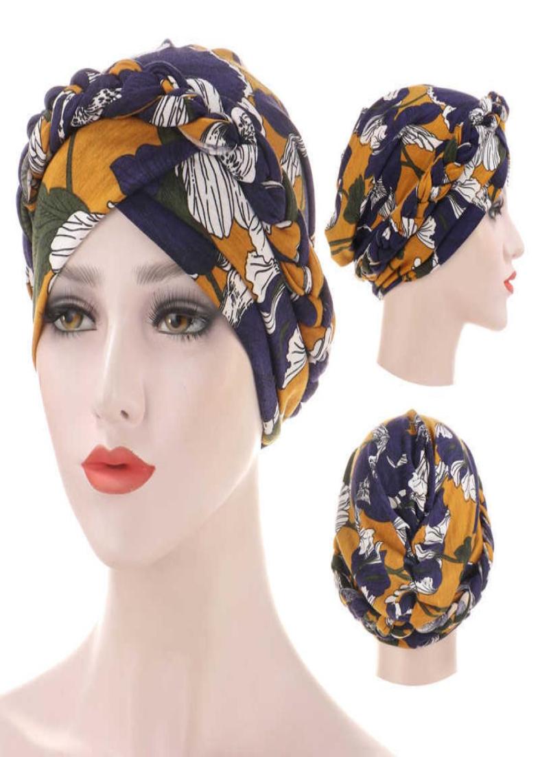 

2020 New Print Muslim Turban Hijab For Women Bohemia Cap Arab Wrap Head Inner Hijabs Bonnet Femme Musulman Turbante Mujer X08035245665