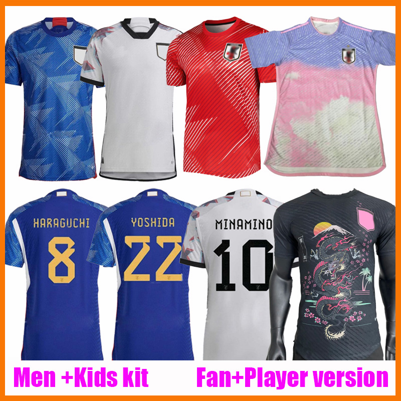 

22 23 KUBO Soccer Jerseys 2022 2023 home away blue white MINAMINO SHIBASAKI ITO YOSHIDA KAMADA TSUBASA HARAGUCHI Japanss Mens Jersey Kids Kits 2022-23 Football Shirts, Kids home kit
