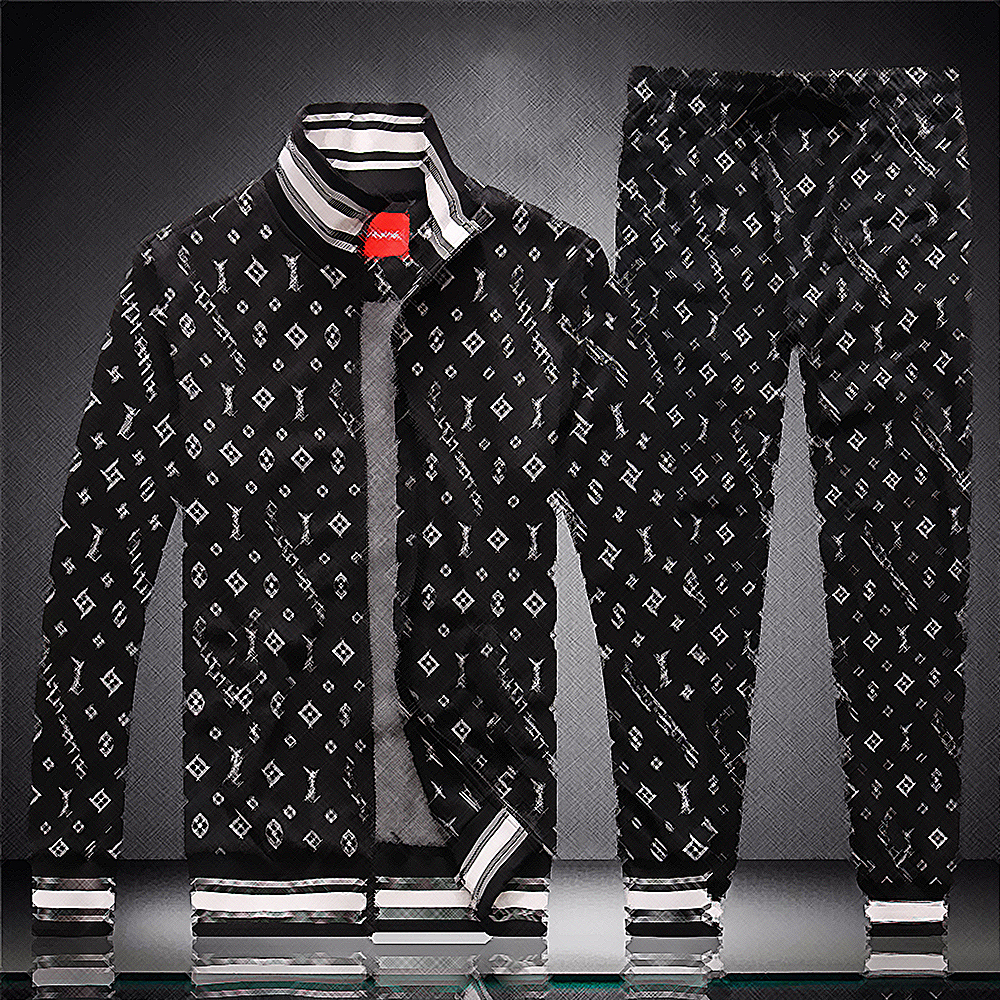 

designer long sleeve classic fashion pocket running casual man clothes outfits pants jacket two piece women sports suit m3xl poz2