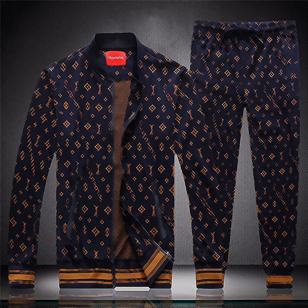

Man Clothes Tracksuits Brand mens Sweat Suit spring Autumn Long Sleeved Two-piece Set Fall Tracksuit Jogging Jacketspants sportswear#77
