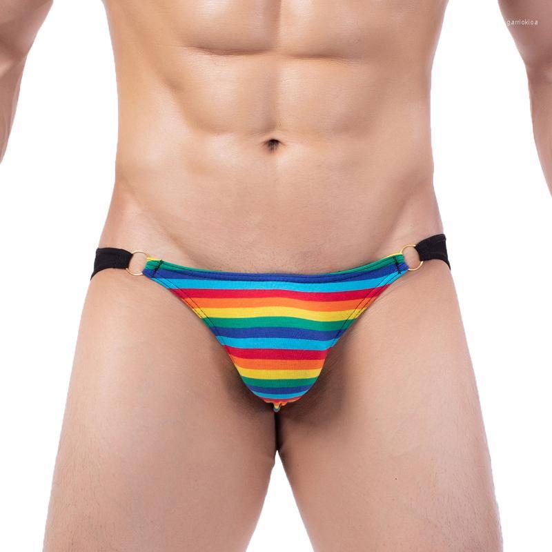 

Underpants Mens Sexy Underwear Cotton Briefs Men Panties U Pouch Bikini Jockstrap Slip Half Buttocks Tangas Thongs Cuecas, Red