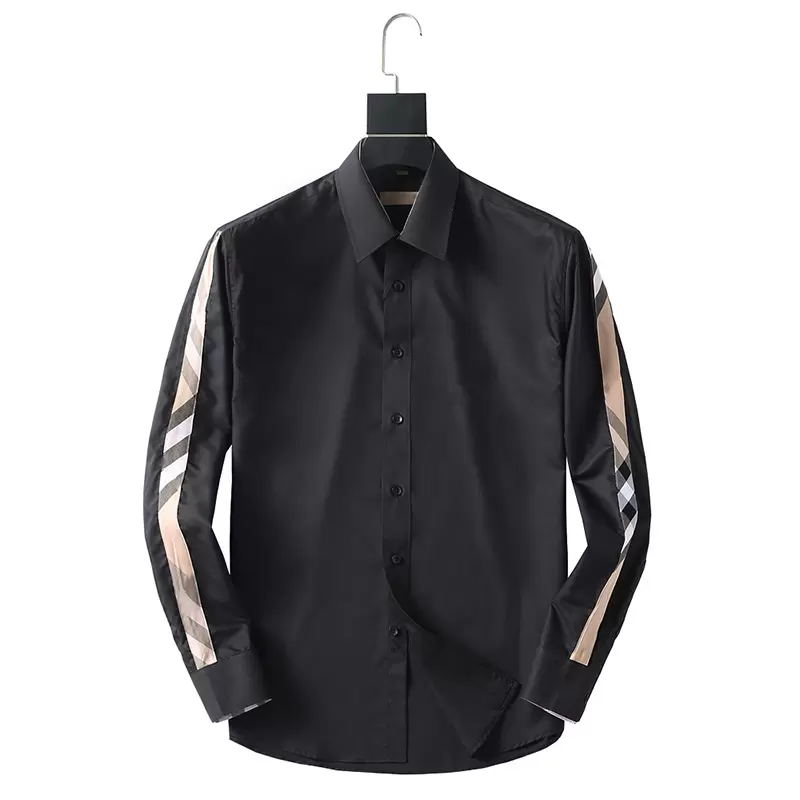 

Designer Mens Formal Business Shirts Fashion Casual Shirt Long-sleeved shirt M-3XL, White