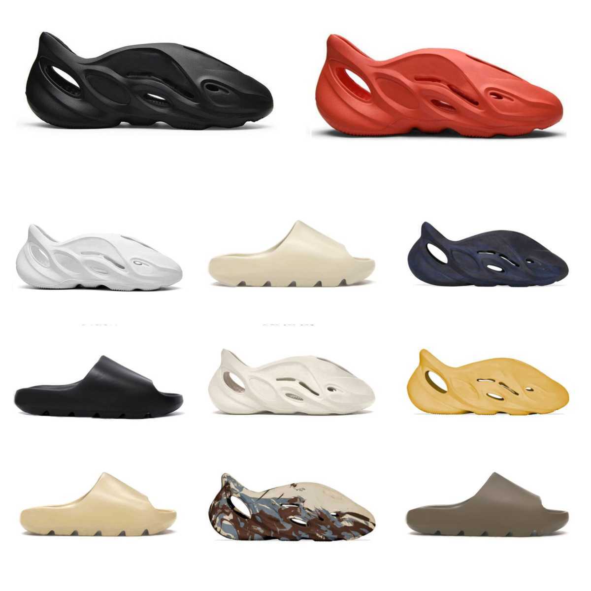 

Casual Shoes 2023 New Box Yeezy Foam Runner Slipper Casual Shoes Men Women Resin Desert Sand Bone Triple Black Soot Earth Brown Fashion Slides Sandals Designer, Shau