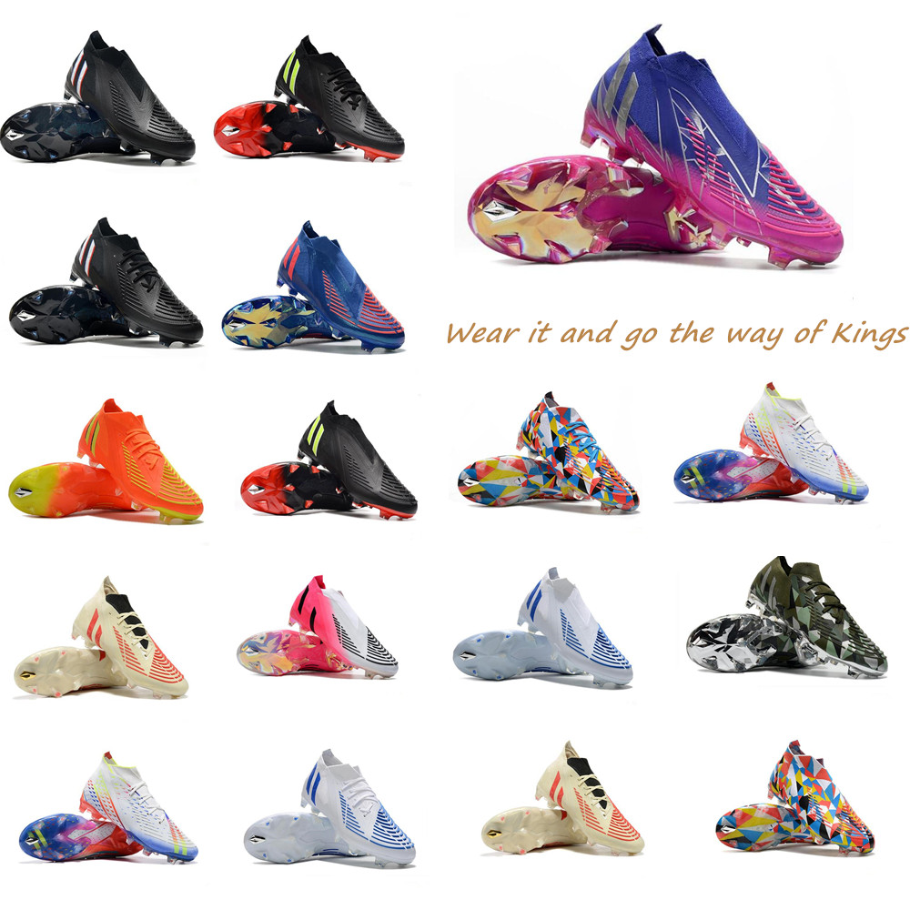 

High-end football shoes sapphire FG crystal champion geometric showdown Sun Red soccer shoes cleats high resolution blue dark core boots., As shown in the picture