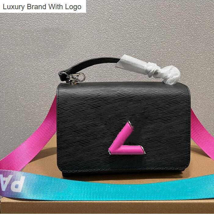 

L Bag Handbags TWIST MM Designer Shoulder Bag Classic Women Crossbody Handbags Luxury Lady Tote Purse Epi Leather Lock Female Chain Hand Bags Fashion Woman Cros, Extra shipping