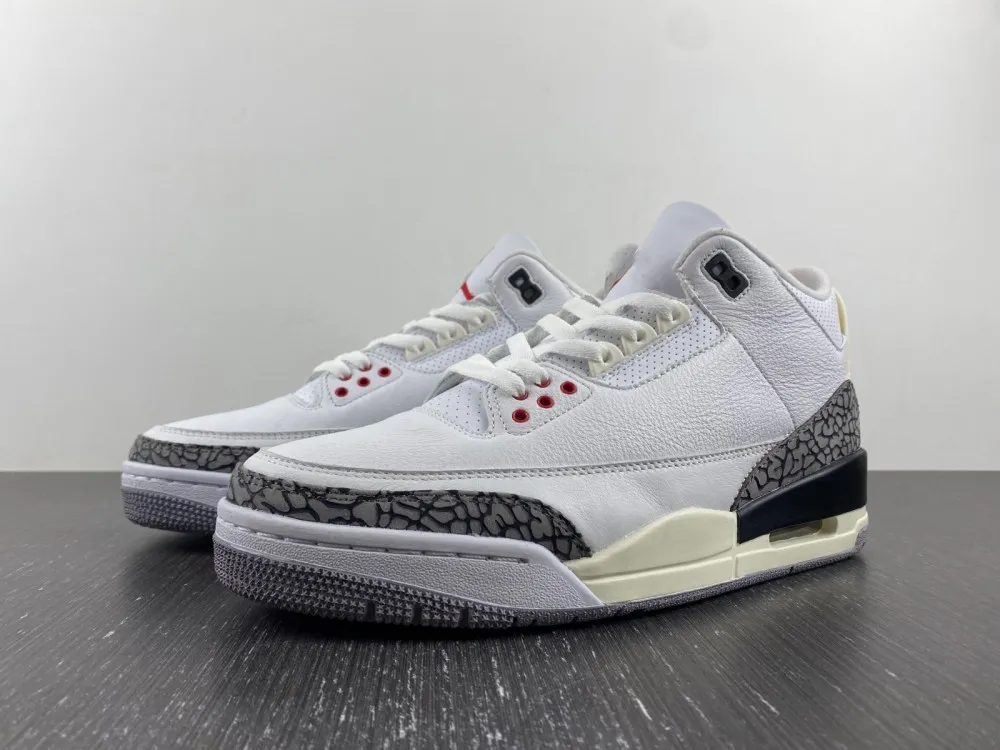 

Sale 3 White Cement Reimagined shoes 3s Sneakers Fire Red Cardinal Dark Iris Neapolitan Muslin Desert Elephant Black Mens Women Outdoor Sports Trainers, 01