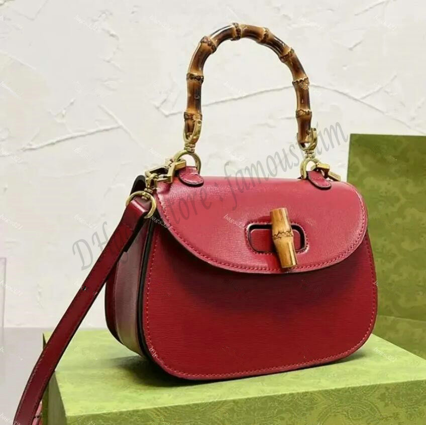 

Cosmetic Bags Cases Bamboo Handbag Crossbody Bag Women Clutch Bags Plain Leather Bamboo Portable Removable Shoulder Strap, 01