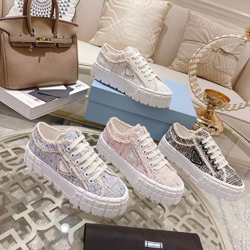 

Luxury brand casual shoes luxury sneakers designer shoes Italian white 2023 casual shoes women chanl canvas sneakers luxury raised canvas in the box lace up 10A, Color9