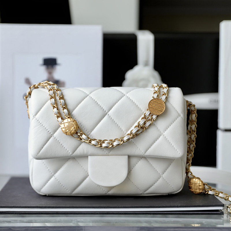 

High Imitation Designer Flap Bag Genuine leather Shoulder Bag 21CM With Box ZC089