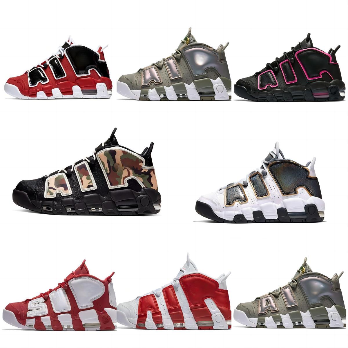 

Uptempos Scottie Pippen Mens Womens Basketball Shoes Black Royal Atlanta Peace Love Gym Red White Aqua Gum Island Green Trainers Designer Sports Sneakers With box, Ap-9