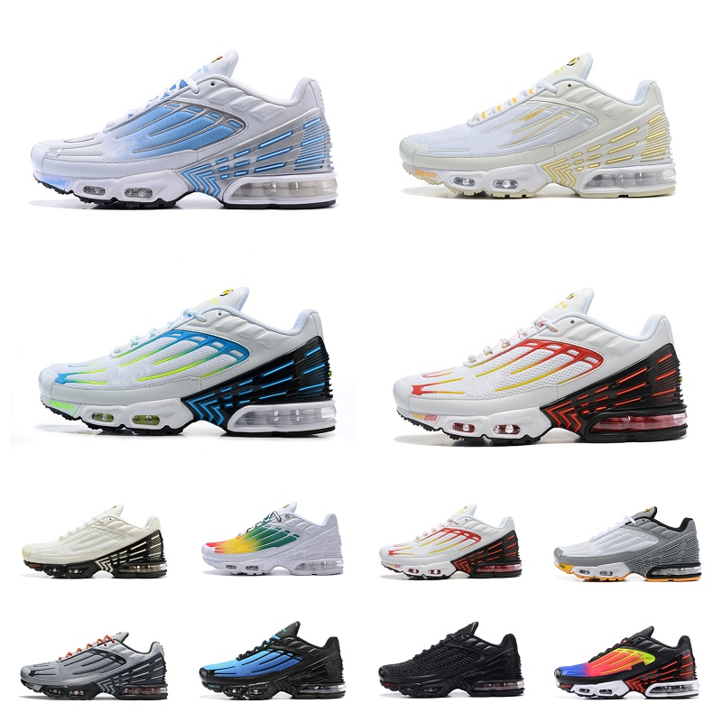

Mens Air Tuned Plus 3 III Running ShOes max tn men Trainers Obsidian Wolf Grey Noir Triple Black Graphic Laser Blue White Aquamarine Blue Nebula Hyper Violet Sneakers, Shoe lace