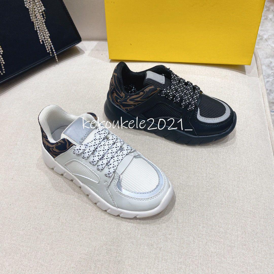 

Kids Sneakers Design Boys Girls Running Shoes Children Mesh School Shoes Casual Flexible Footwear with Box, Black