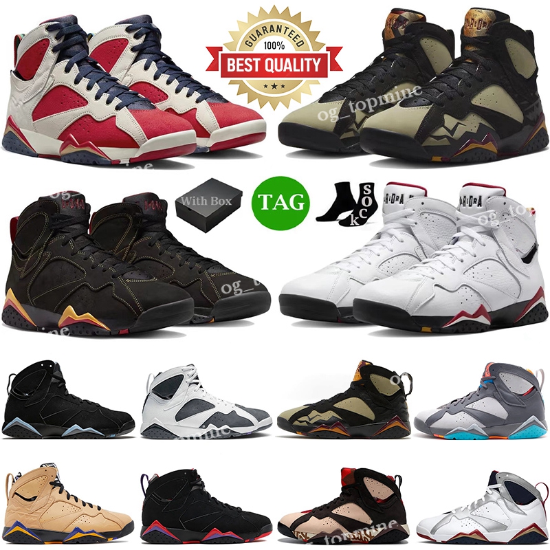 

Shoes Retro 7 7s Trophy Room Citrus Afrobeats Sapphire Chambray Oregon Ducks Pantone Flint Bordeaux Patta Trainers Sports Sneakers, 16