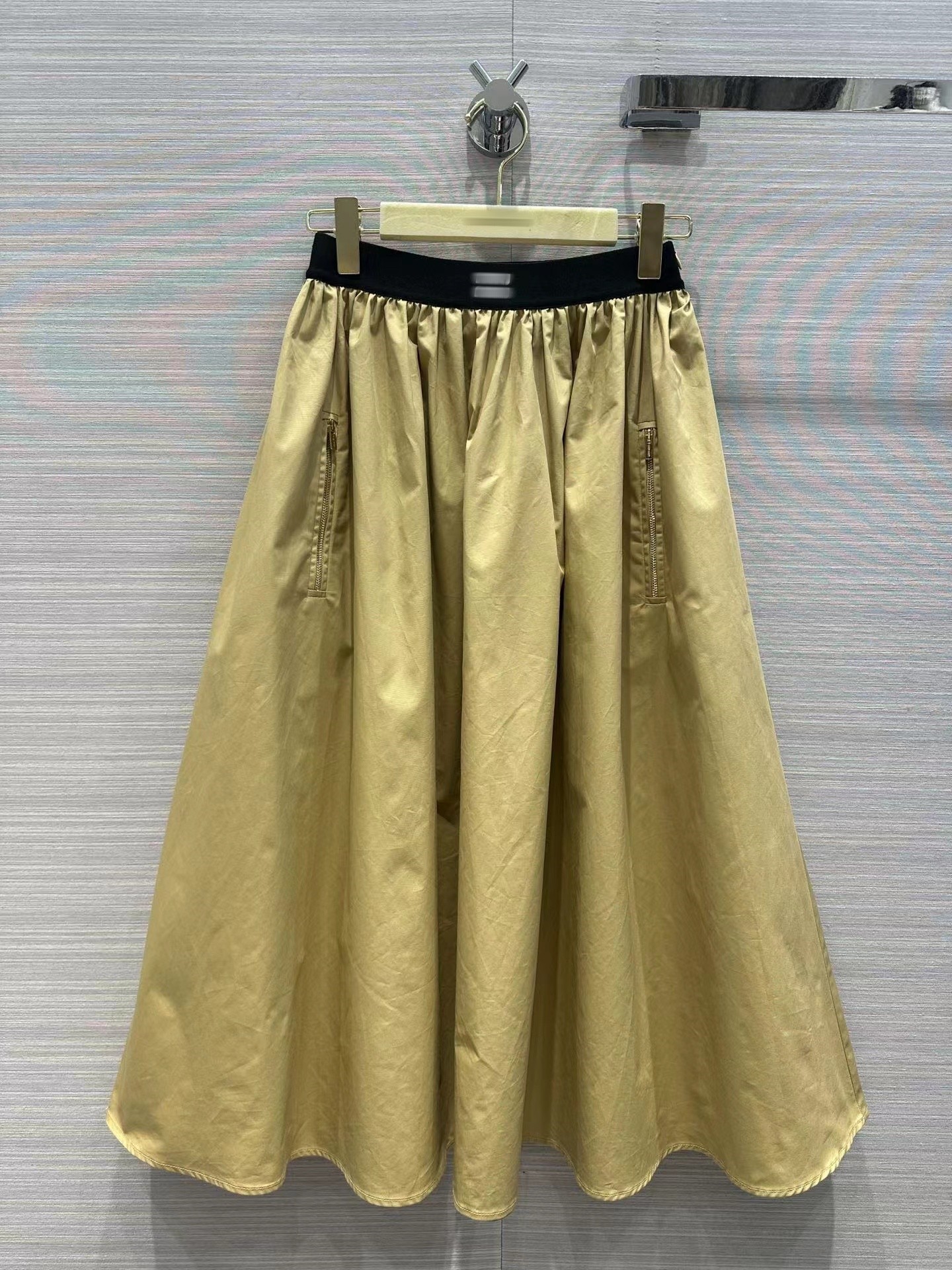 

2023 New Spring Summer Fashionable Milan Designer Skirts Fashion A Skirts Women Brand Same Style Sundress 0305-5, Khaki
