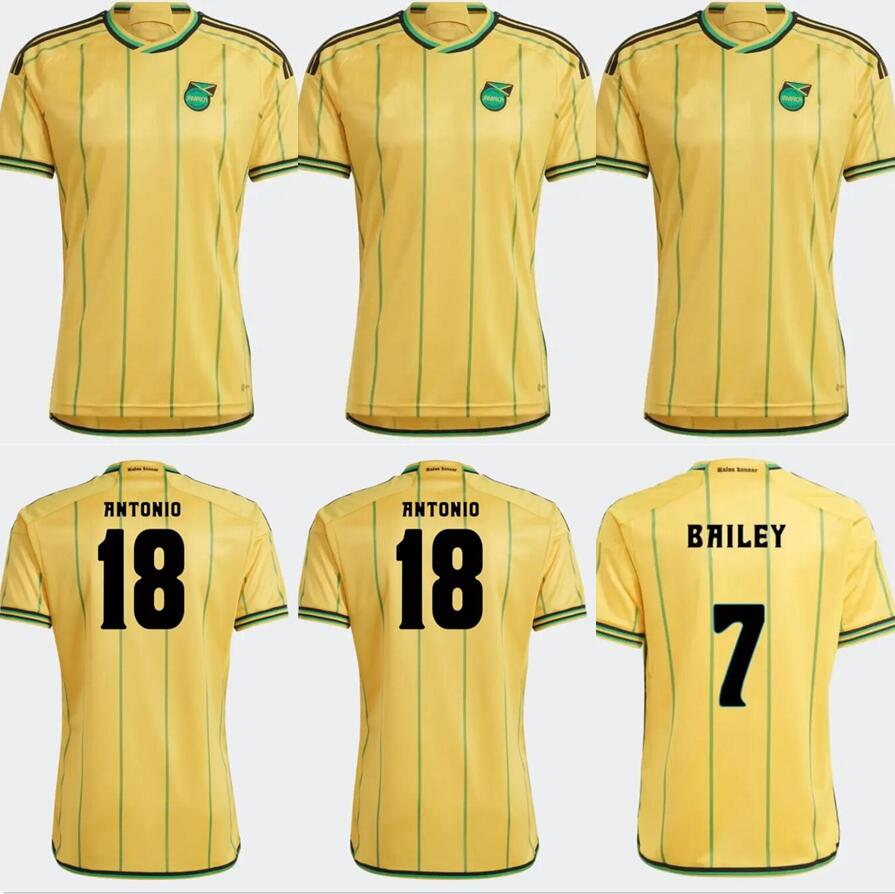 

2023 Jamaica soccer jerseys home 23 24 national football team Bailey ANTONIO REID Nicholson LOWE MORRISON football shirt