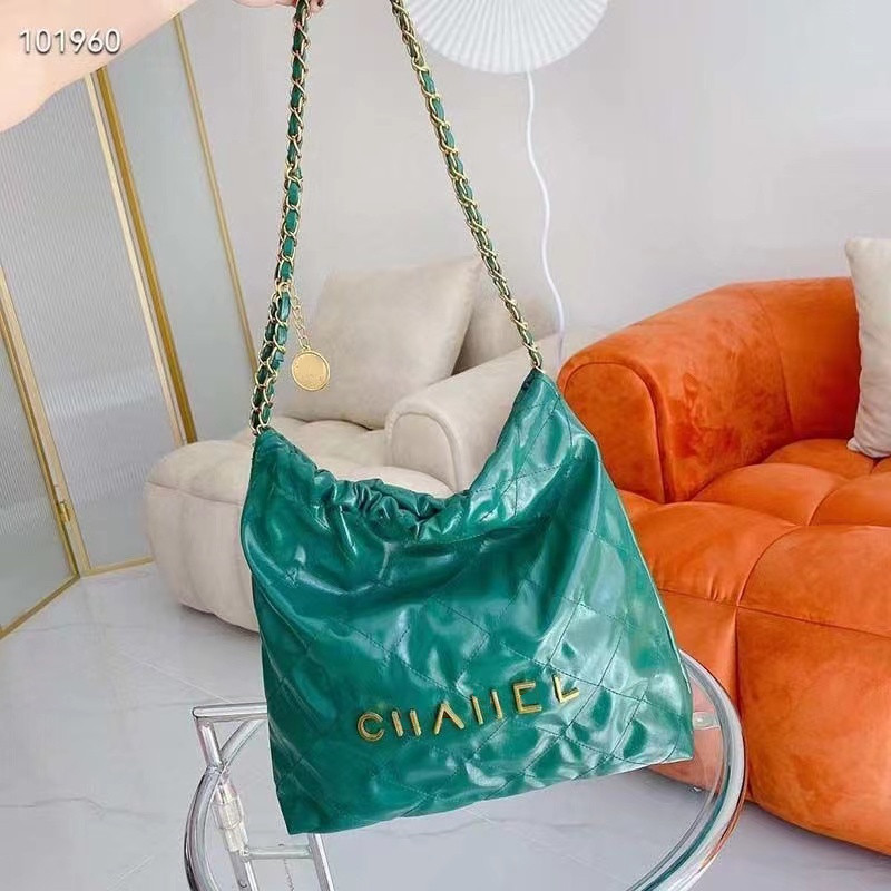 

Designer Garbage Bag CHANNL Women's Shoulder Handbag Fashion brand Alphabet Diamond Plaid Tote Retro Chain Beach Travel large capacity shopping bag, 19