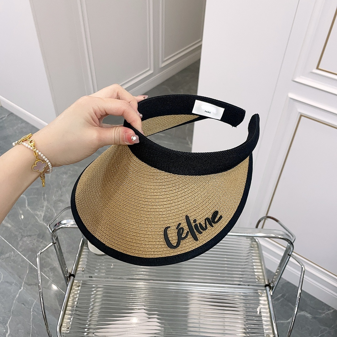 

Without Top Hat Sun Protection Big Brim Cap For Women Summer Outdoor Beach Anti UV Vinyl Hats Female Handmade Straw Caps Bonnet, Beige