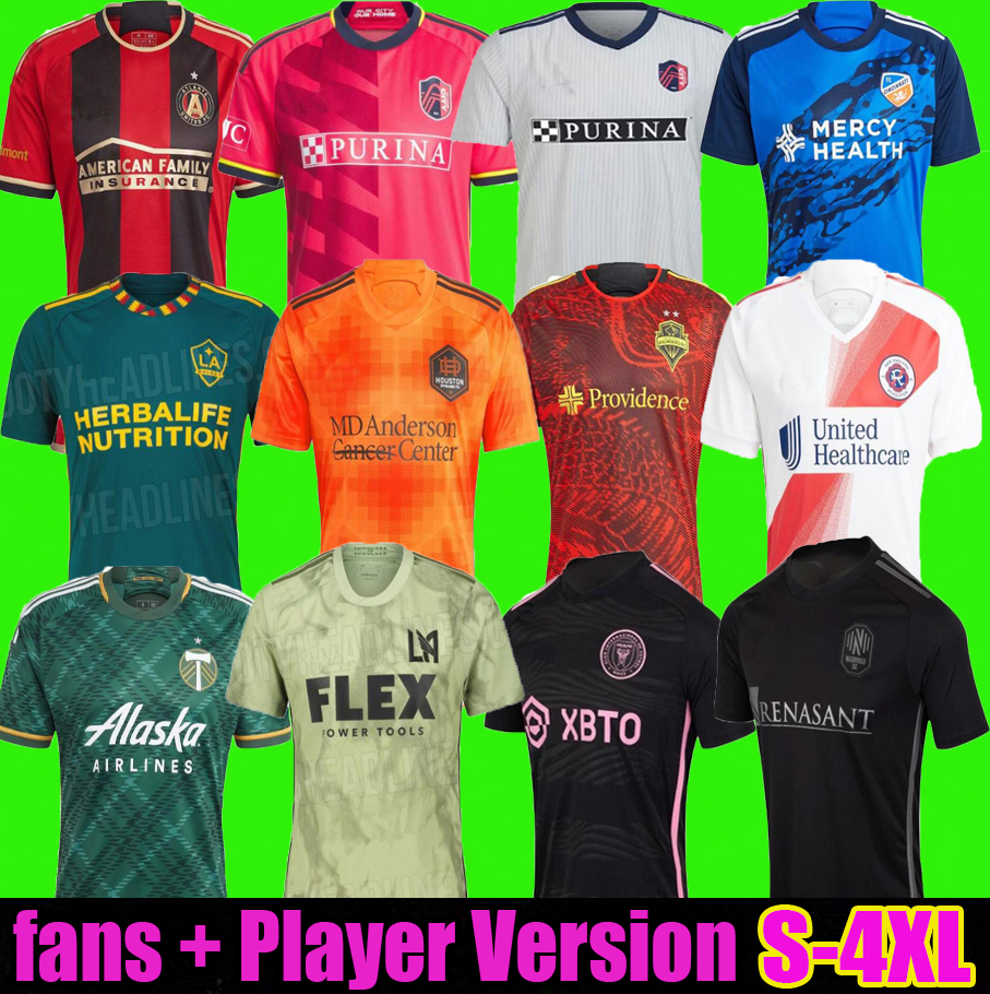 

MLS St. L ouis City soccer jerseys Seattle Sounders 23 24 LA GALAXY LAFX Nashville SC ATLANTA Inter Miami UNITED Portland Houston FC Cincinnati Toronto football shirt