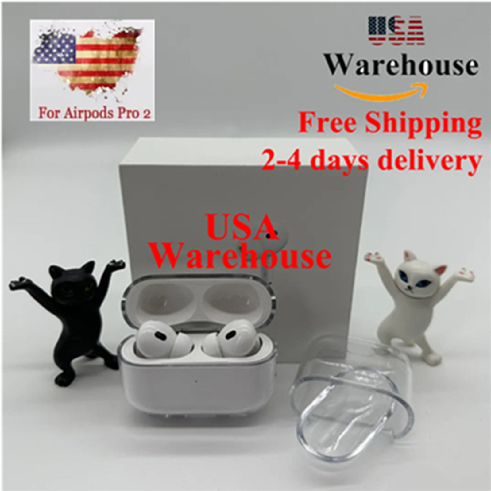 

For Airpods Pro 2 Airpod Pros Headphone Accessories Air Pods ANC Gen 3 2nd 3rd Generation Earphone TPU Protective Cover Apple Wireless Charging Box Shockproof Case