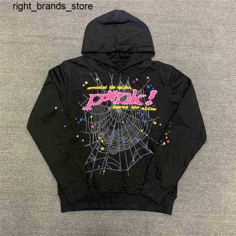 

Men's Hoodies Sweatshirts Print Sp5der Young Thug 555555 Hoodie Men Women Quality Spider Web Pullover Fashion Outdoor Trend