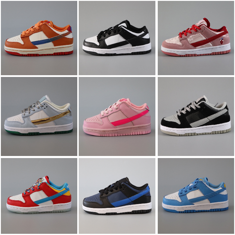 

Toddler Sneaker childrens Kid trainer Shoes Boy Girl Sports Black White Chunky Dunks Low Cows Trainers Boys and Girls Athletic Outdoor Sneakers Children Shoe EU24-37, #8