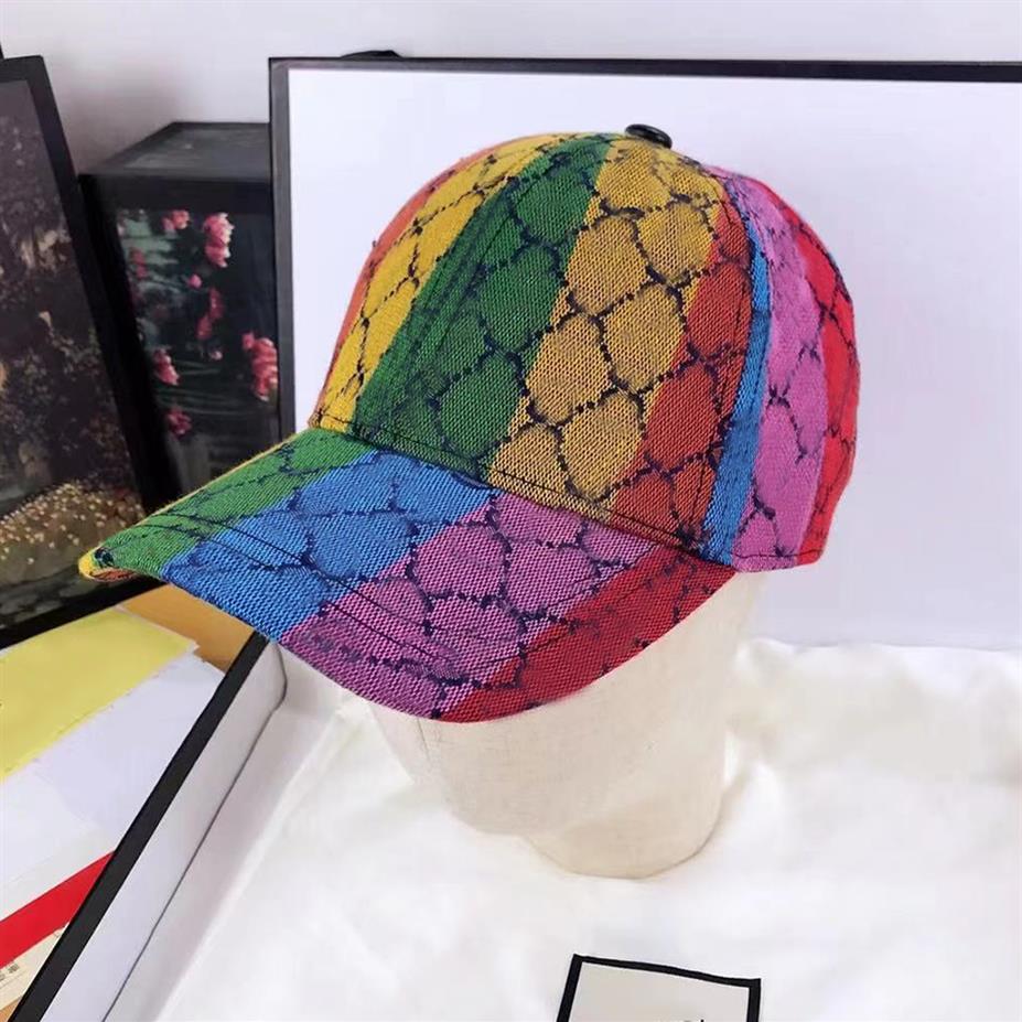 

Luxury Designer Hats Color Mosaic Letter Printing Ball Caps for men and women207M, #9