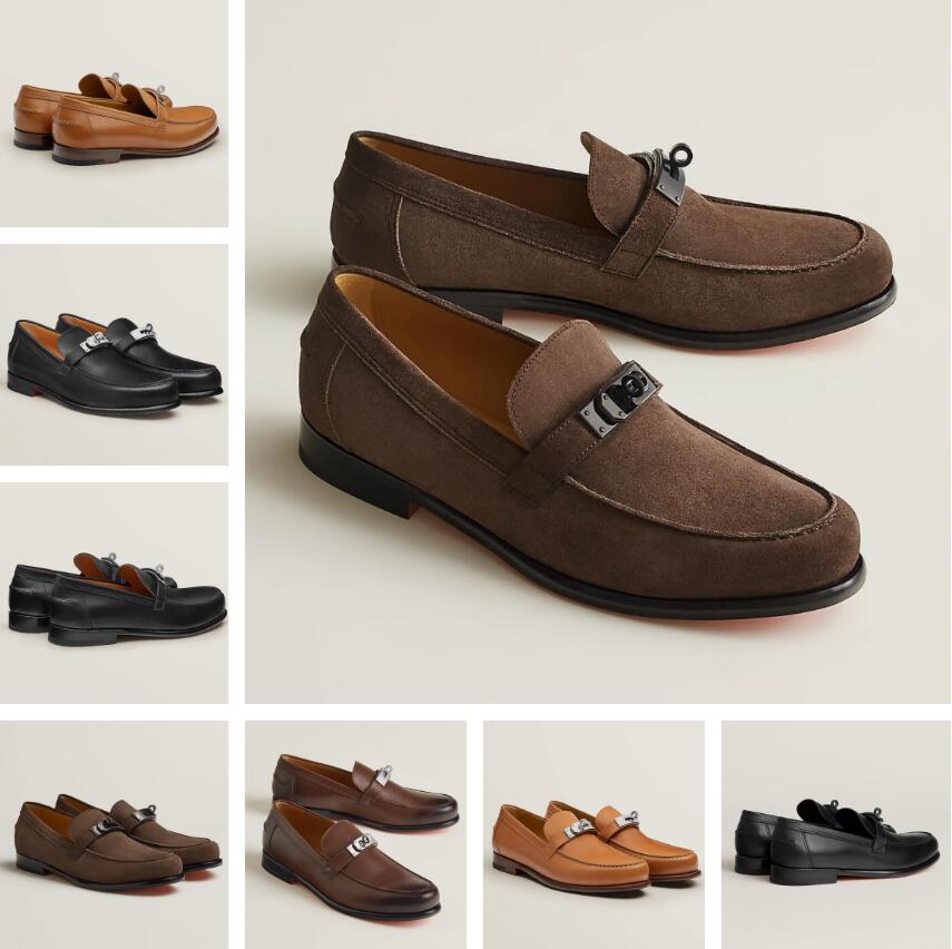 

Party Gentleman Walking Shoes Men Destin Kelly Buckle Moccasins Dress Wedding Brown Black Comfort Walking EU38-46 Original Box