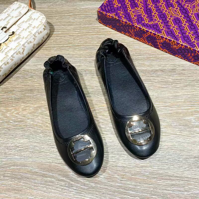 

High-quality women's classic egg roll shoes 's designer women's round head everything with a foot off ballet flats 35-40, 38 high quality